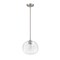 Z-Lite Harmony 1 Light Pendant, Brushed Nickel & Clear 486P10-BN - alternate 5